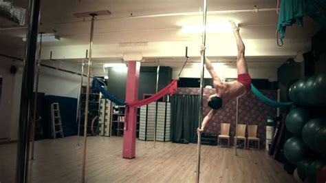 This is something which can be done solo or with a partner. Ricky Pang from Tantra Fitness: Advanced Pole Demo - YouTube