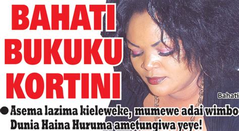 Top female gospel artist from east africa. Welcome to MaMa J2 blog: BAHATI BUKUKU KORTINI