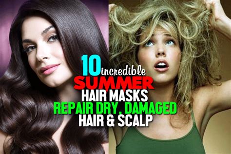 If the hair feels rough to your fingers and if it is sticking out, it is a clear indication that your hair is damaged. 10 Summer Hair Masks: Repair Dry, Damaged Hair, scalp - 2 ...