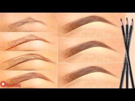 Menow eyebrow eyeliner pencils cosmetic 2 in 1 makeup eye brow. How To Draw Natural Eyebrows in 6 simple steps # ...