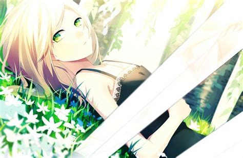 Blonde hair gloves green eyes headphones katana. Anime picture original achiki (artist) single short hair ...