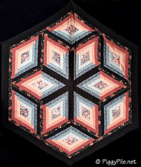 Sew a christmas tree skirt with this free pattern. Piggy Pile: Urban Cabin | Log cabin quilt pattern ...