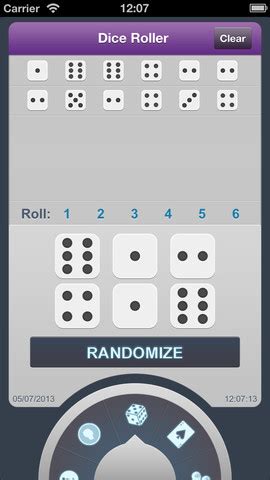 The dice roller apps are quite different. RANDOM.ORG - Official iPhone and Android App