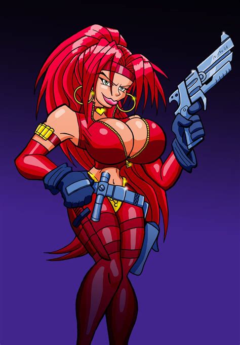 Red monika is the femme fatale of the battle chasers universe. Red Monika by iAmSUM.deviantart.com on @deviantART | Red ...