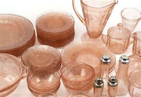 What kind of blue is in depression glass? JEANNETTE FLORAL PATTERN PINK DEPRESSION GLASS