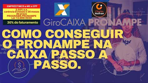 Já o crédito investimento caixa pronamp permite ao produtor rural financiar a implantação, ampliação ou modernização da infraestrutura de produção e a realização de. COMO CONSEGUIR A LIBERAÇÃO DE CRÉDITO DO PRONAMPE NA CAIXA ...