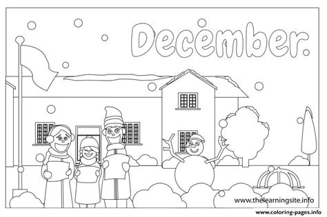 August 2020 calendar coloring page. Outline Months December Coloring Pages Printable