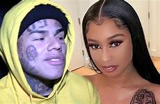 tekashi jade girlfriend his face boob tattooed tattoo above gets her gf tmz trial kidnapping family justice celebrity