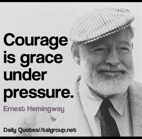 Explore our collection of motivational and famous quotes by authors you know and love. Career Lesson: Courage is grace under pressure. #Leadership #Quote #Hemingway… | Career lessons ...