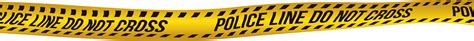 Caution security tape on transparent background. Police tape PNG