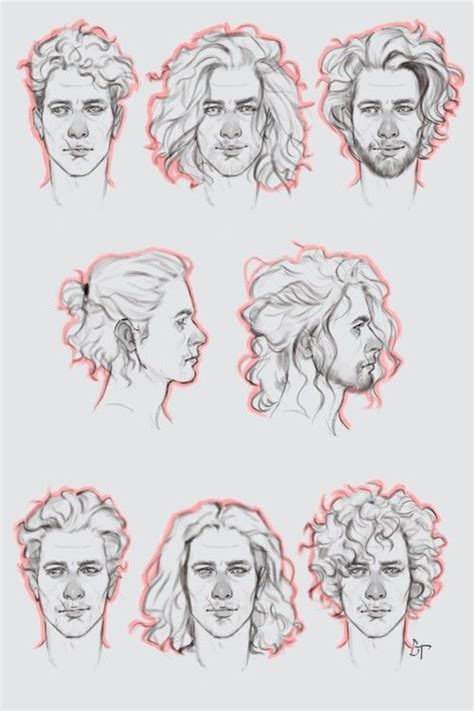 Drawing long male anime hair anime long male hair drawing step by step. Pin on dessins