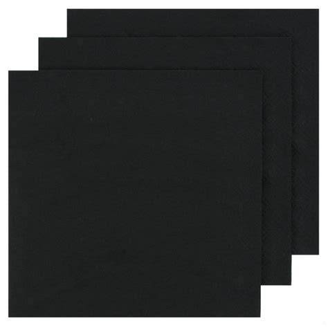 A quintessential detail at your wedding cake table, yet equally perfect while you pass cupcakes to little hands at your child's birthday party, custom cocktail napkins are a fabulous addition to your wedding or party décor. Black Party Napkins - Dinner 2 ply Pk100 - Alpen