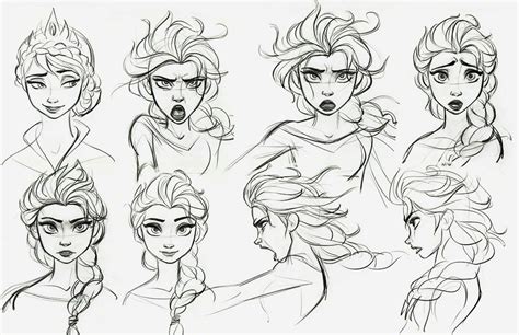 Chances are you already know how to draw some expressions. elsa_2+copy.jpg (1000×647) | Disney concept art ...