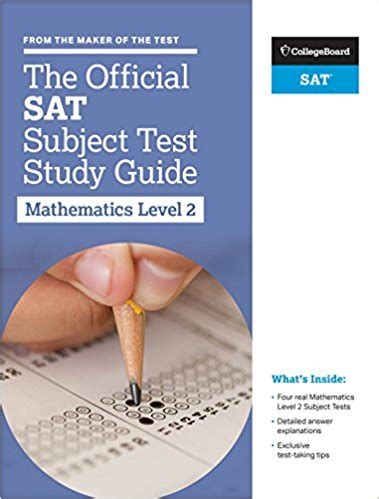 The black book works are used with the authentic test questions in the college board publication, the official sat subject tests in mathematics levels 1 & 2. SAT Math Level 2 Subject Test: The Best Prep Books ...