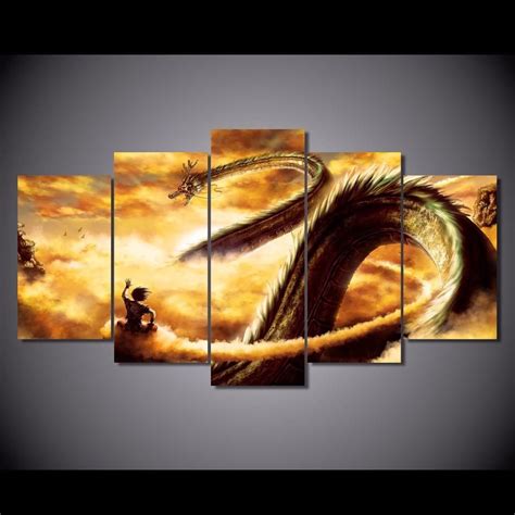 Maybe you would like to learn more about one of these? 5 Piece Set Frame Dragon Ball Z Canvas | Decoración de unas, Dragones, Decoracion con vinilos