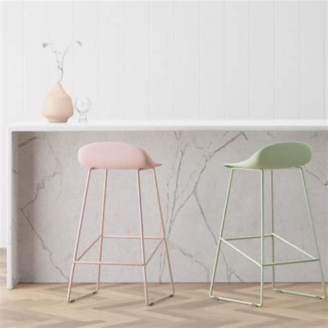 Counter stools turn kitchen islands or other counters around your home into a seating area. Sage Green Plastic Conway Bar Stool 75cm | Modern ...