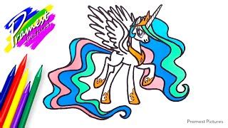 Coloring pages my little pony princess colouring pages mlp. Gambar Mewarnai My Little Pony Princess Celestia - Rarity ...