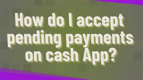 The reason banks show pending deposits, is so that you know the actual deposit is processing. How do I accept pending payments on cash App? - YouTube