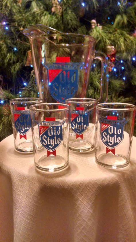 Vintage Heileman's Old Style Beer Chaser Glasses. Set of 4 ...