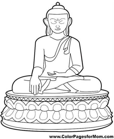 Free coloring sheets to print and download. Buddha Coloring Page | Color Pages for Mom. #coloring # ...