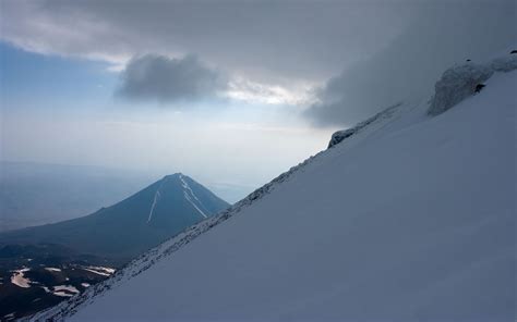 Download the perfect camping pictures. Winter snow mountain slope - Phone wallpapers