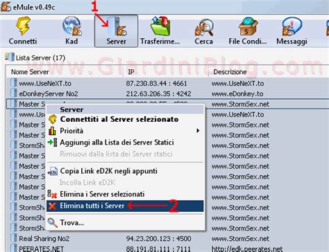 Lista server emule aggiornata 2020. SCARICARE SERVER EDONKEY