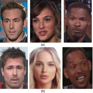 We did not find results for: Examples from celeb-DF dataset: (a) real images, (b ...