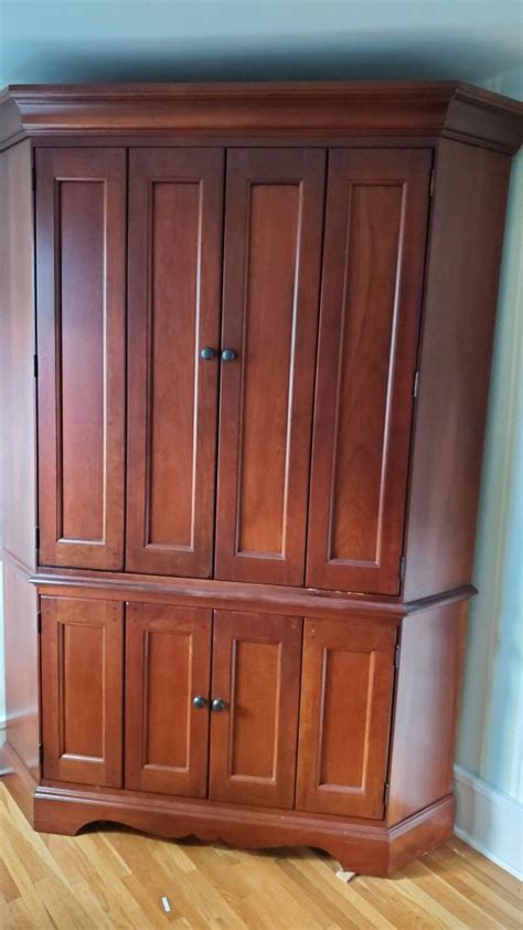 Its durable frame incorporates four cabinet doors, each with two adjustable shelves (eight shelves total). Hooker Corner TV Cabinet for Sale in Northville, MI - OfferUp