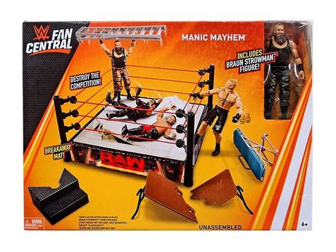 The new face of destruction. WWE Mattel Fan Central Manic Mayhem Playset mit Figur ...