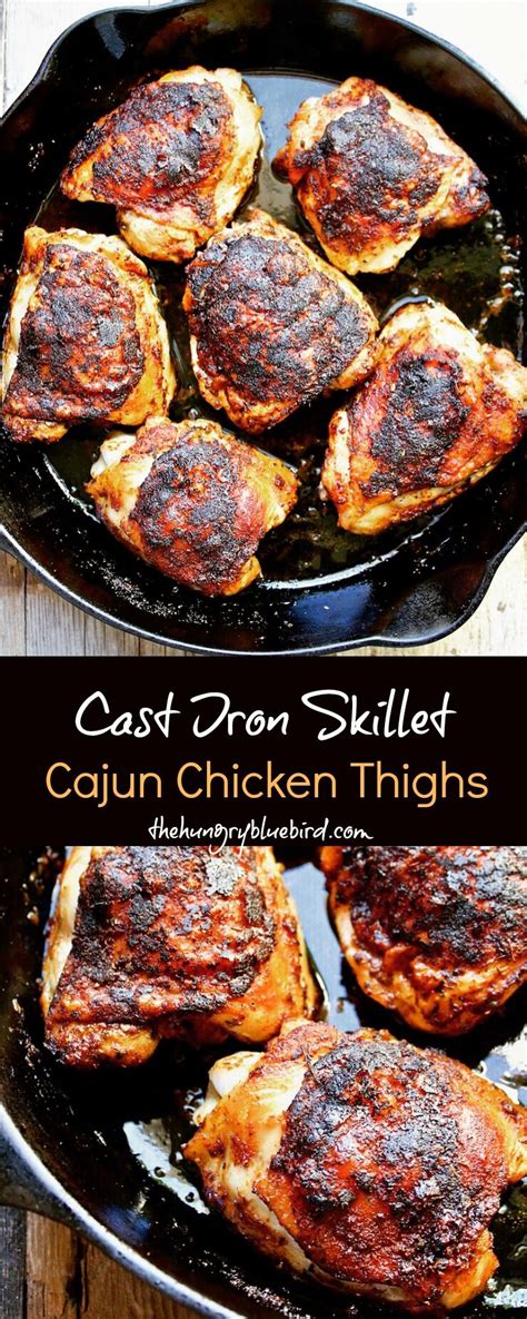 Juicy boneless skinless chicken thighs (cast iron skillet, with pan sauce)craft beering. Cast Iron Skillet Cajun Chicken Thighs, easy Cajun chicken ...