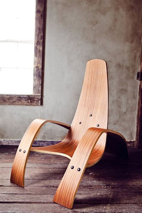 By laminating thin veneers of wood, they were able to make organic curved forms that conformed smoothly to the body. Ciseal Design | Plywood chair, Contemporary chairs, Bent ...