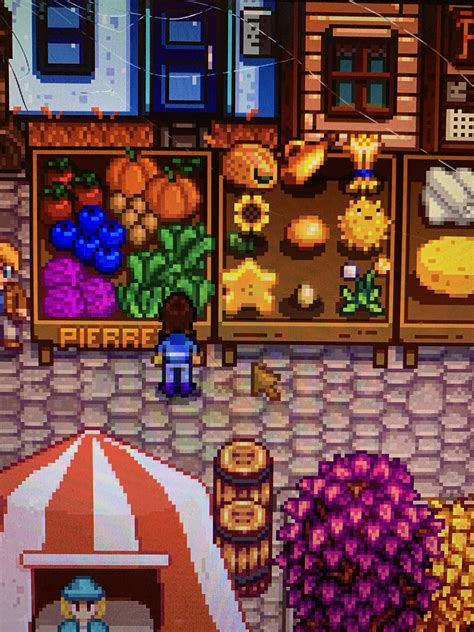 Farm computer scans the farm and displays useful information; my grange display was SO cute : StardewValley