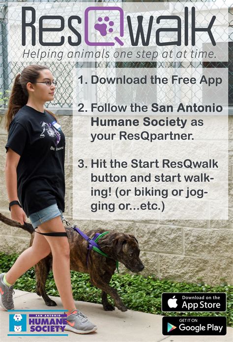 We supply you with the shampoo, towels, brushes, dryer and even an apron for you to wear. No matter what you do, get the free ResQwalk app today and choose to support the San Antonio ...