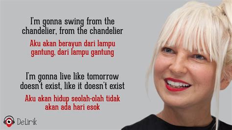 G above us all the stars are watchin' c there's no place i'd em f rather be in this world f g your eyes are where i'm lost in a# a underneath the chandelier f fm we're dancin' all alone. Chandelier - Sia (Lirik Lagu Terjemahan) - YouTube