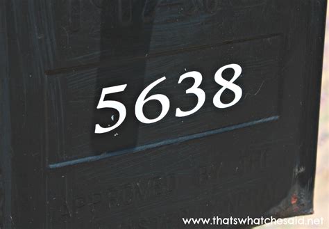 High visibility reflective options are available. Custom Vinyl Mailbox Numbers on Storenvy