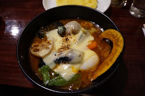 Sapporo is famous as soup curry's birthplace. Soup curry at Algo in Sapporo, Hokkaido. Favourite meal of ...