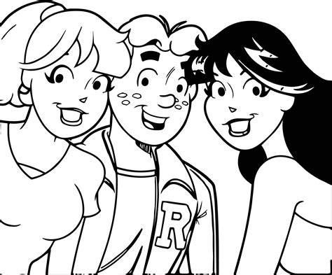 Archie comics christmas 01 . nice Archie Betty And Veronica Close Up Coloring Page ...