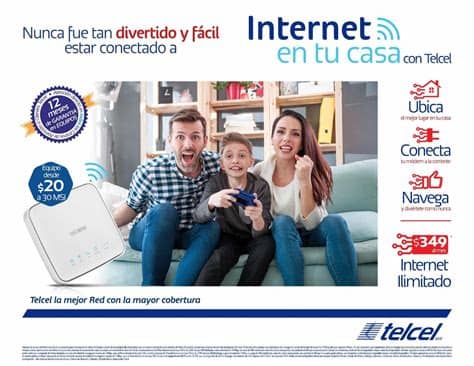 Internet en casa de alta velocidad 4g, fibra o satélite aquí tienes las mejores ofertas de internet de tu ciudad, desde 14,90€ con velocidades hasta 600mbs. Internet Ilimitado De Casa Telcel $199 Pesos X Mes 24 ...