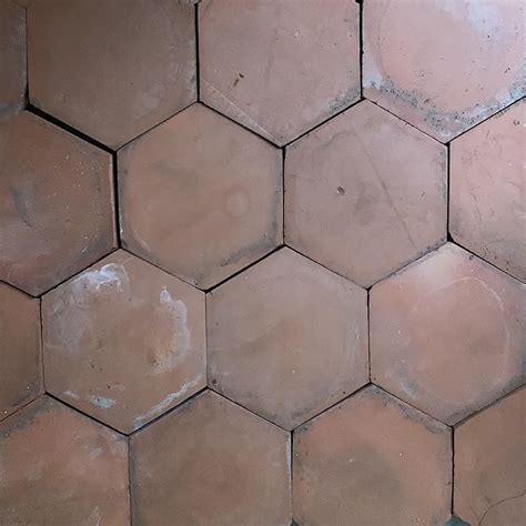 Our hexagon tiles have come along way thanks to the advances in tile technology our hexagon bathroom tiles are now produced using either ceramic or porcelain with the designs and/or colours printed directly on to the surface of the tile. Terracotta Hexagonal Reclaimed Tile | Tiles, Hexagon tiles ...