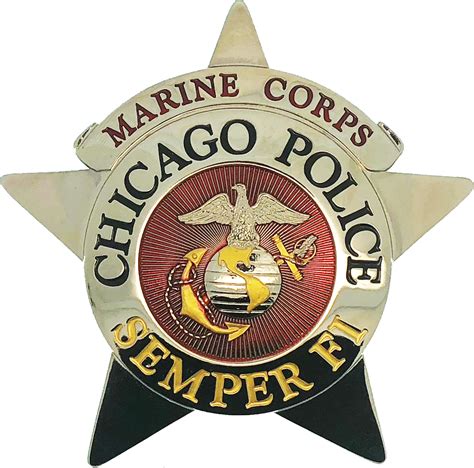 In sunday's news conference, brown praised the officers of the chicago police force. CHICAGO POLICE STAR BADGE: U.S. Marine Corps | Chicago Cop ...