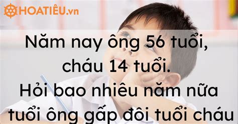 Các thủ đô và trung tâm chính trị của vn trả dài từ cao bằng, bắc cạn, thái. Năm nay ông 56 tuổi, cháu 14 tuổi. Hỏi bao nhiêu năm nữa ...