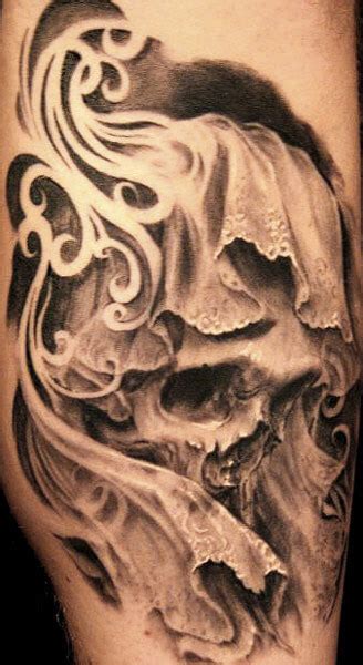 Angel riding horses in a full back piece. Skull tattoo by Carlos Torres | Post 2354