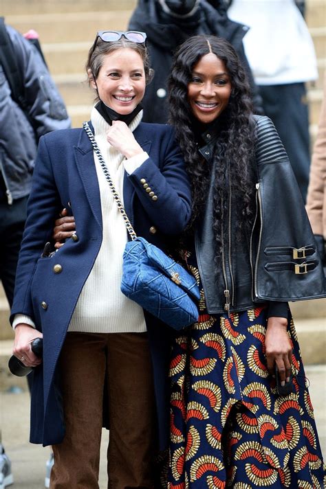 Supermodel, 50, shares picture of newborn daughter four years after saying 'thanks to science she can become a parent whenever she wants'. NAOMI CAMPBELL and CHRISTY TURLINGOTN Leaves Fendi Fashion ...