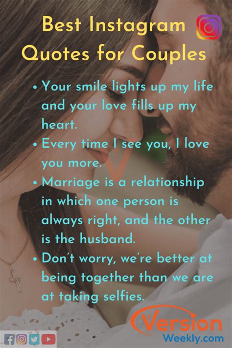 A simple selfie or a picture with your loved one can be transformed into a blockbuster an instagram picture with just a simple caption. Romantic Instagram Captions for Couples | Funny & Cute ...