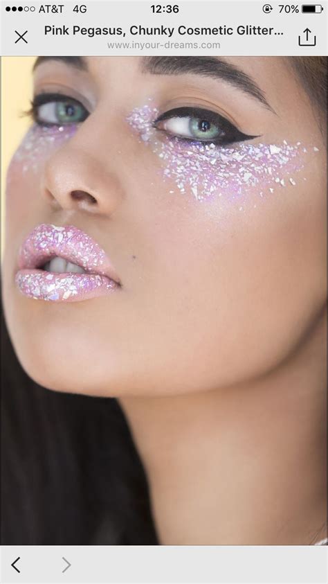 Maybe you would like to learn more about one of these? Iridescent under eye glitter | Festival glitter, Festival makeup glitter, Cosmetic glitter