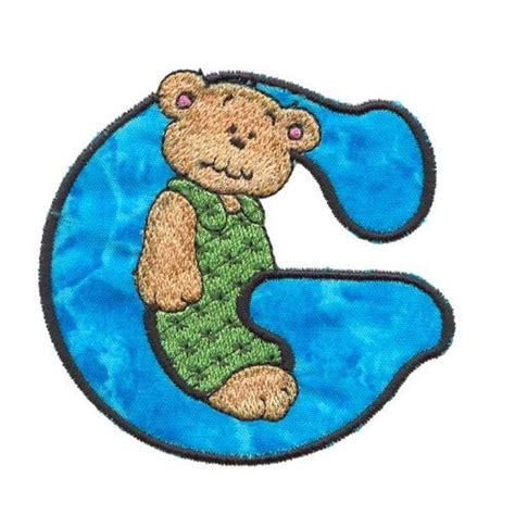 The designs are suitable for embroidery and can be used as fusible applique letters, with some embroidery to embellish these. Pin by Jabbas Alphabet Soup on *♥* Teddies Abc ...