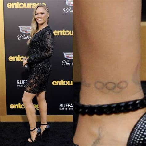 Olympic rower sarah zelenka olympic rings tattoo! Ronda Rousey Circle, Olympic Rings Ankle Tattoo | Steal ...