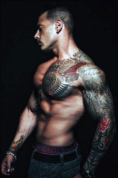 As a symbol of death and mortality, the ink is often paired with wings, roses, or a dagger, but it can also stand for overcoming difficult times and protecting valuable objects. Top 90 Best Chest Tattoos For Men - Manly Designs And Ideas