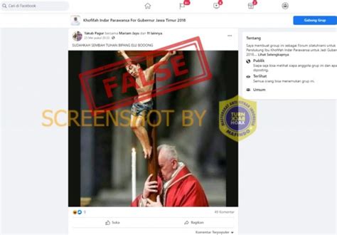 27 maret 2020 by titis haryo. CEK FAKTA: Viral Foto Paus Fransiskus Bawa Patung Presiden ...