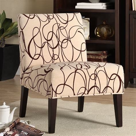 Lifestyle Armless Lounge Chair (Swirl) Homelegance ...